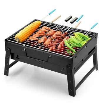 Portable Stainless Steel Charcoal Barbeque Grill
